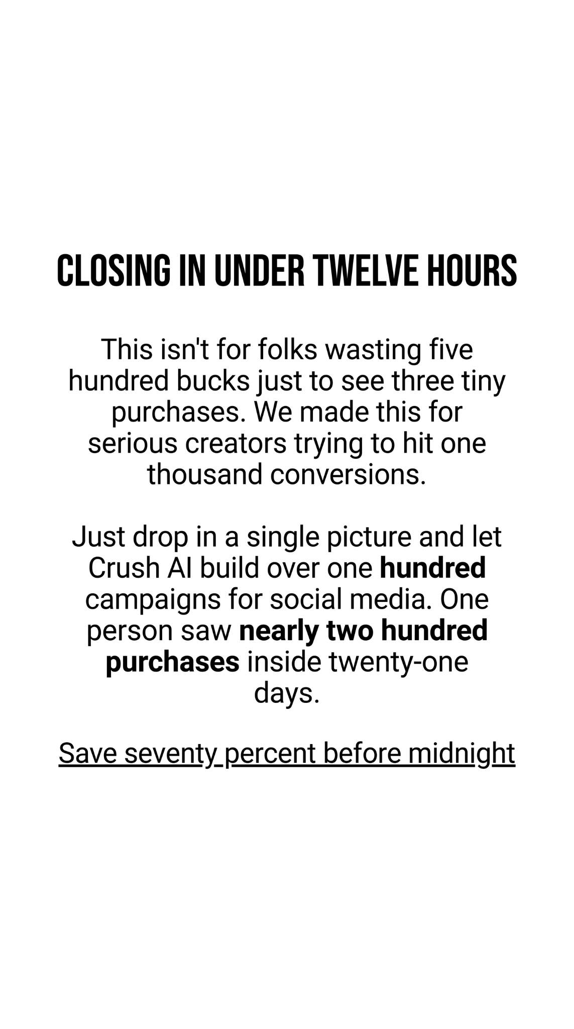 trycrush.ai Facebook ad