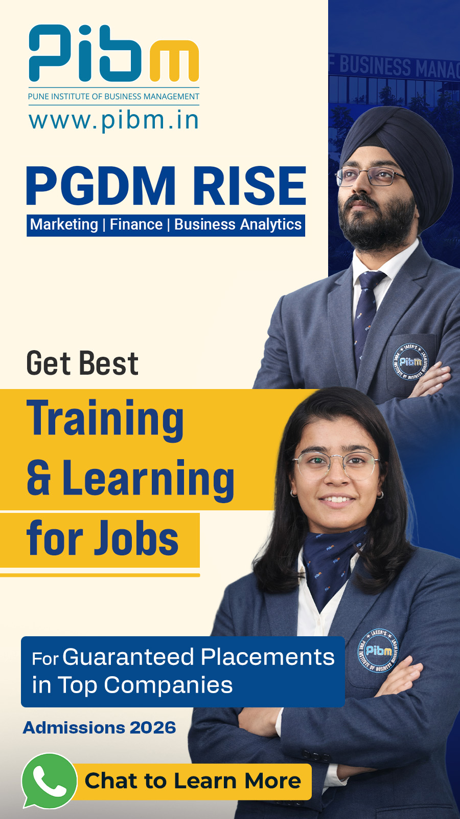 Pune Institute of Business Management Facebook ad from Apr 2, 2026