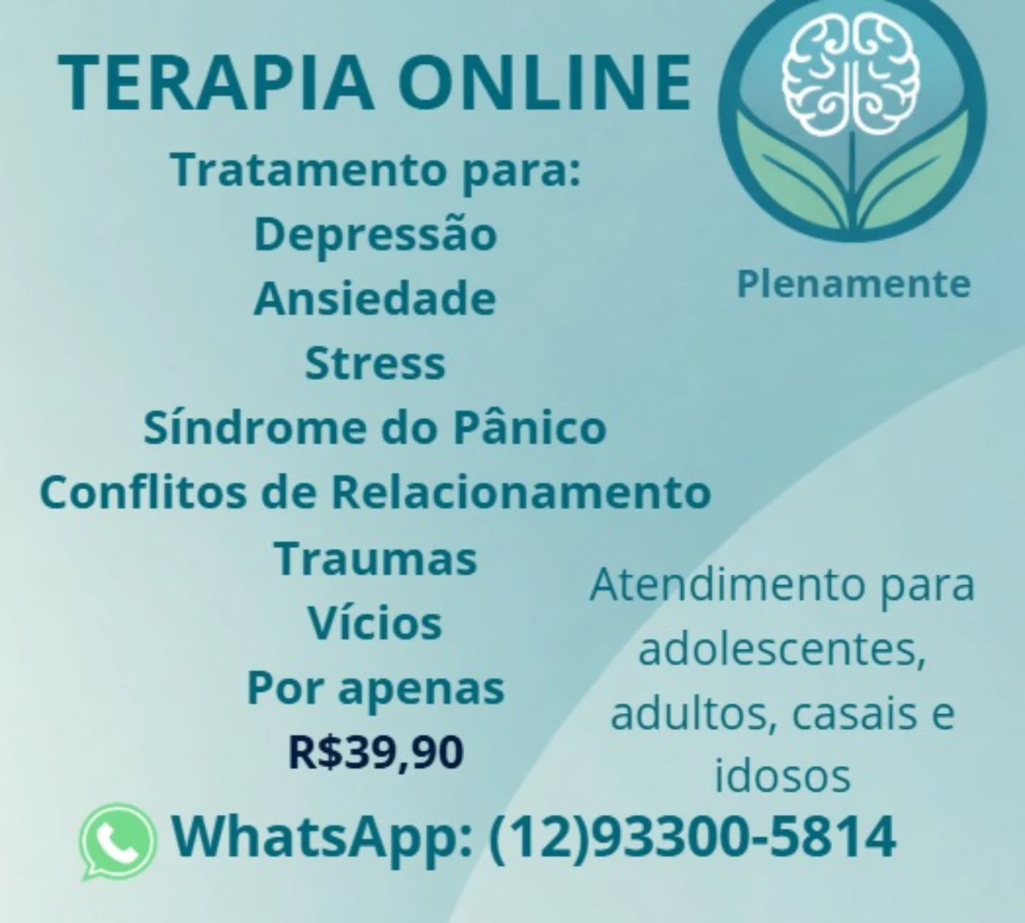 plenamente_online Facebook ad: Cuidar da saúde mental é um passo importante…