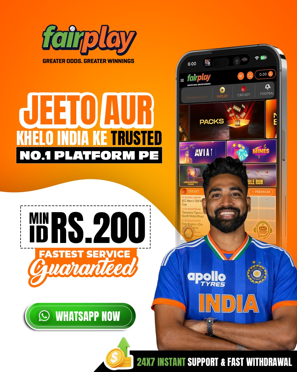 Fairplay111 Facebook ad: Chat with us
