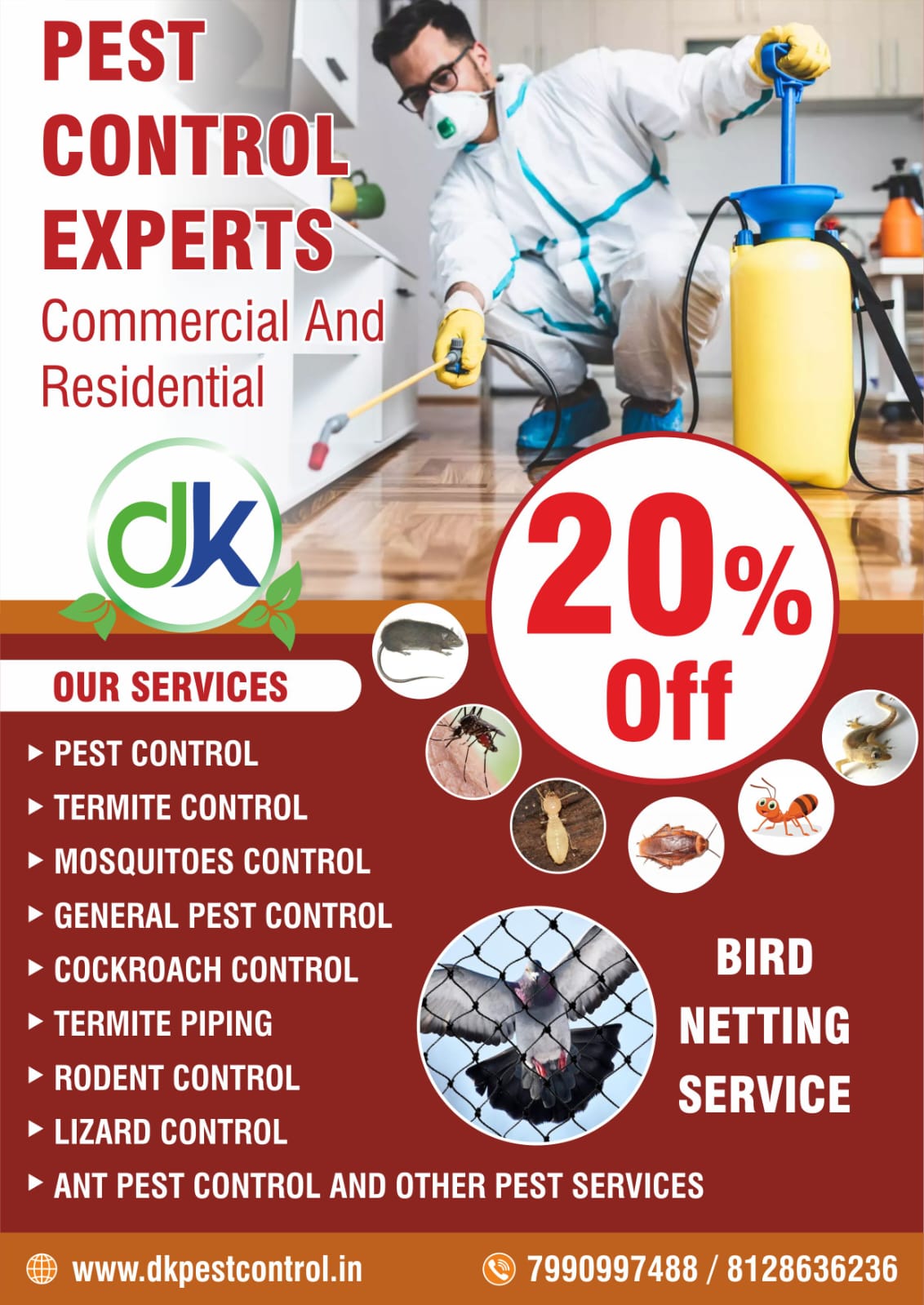 DK Pest Services Facebook ad