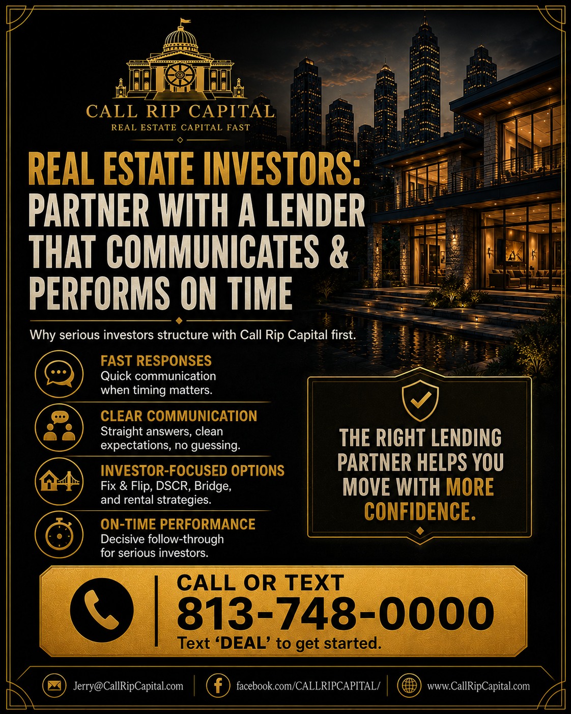 Call Rip Capital Facebook ad: Are You Partnered With a Lender Who Actually…