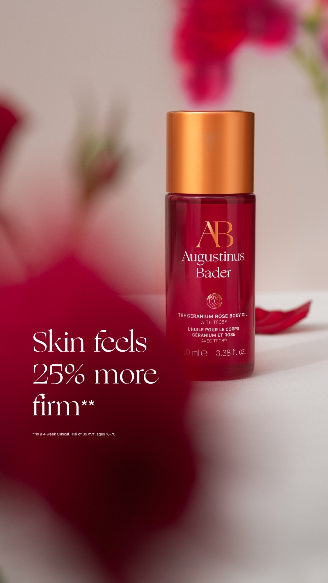 Augustinus Bader Facebook ad: Clinically Proven Bodycare