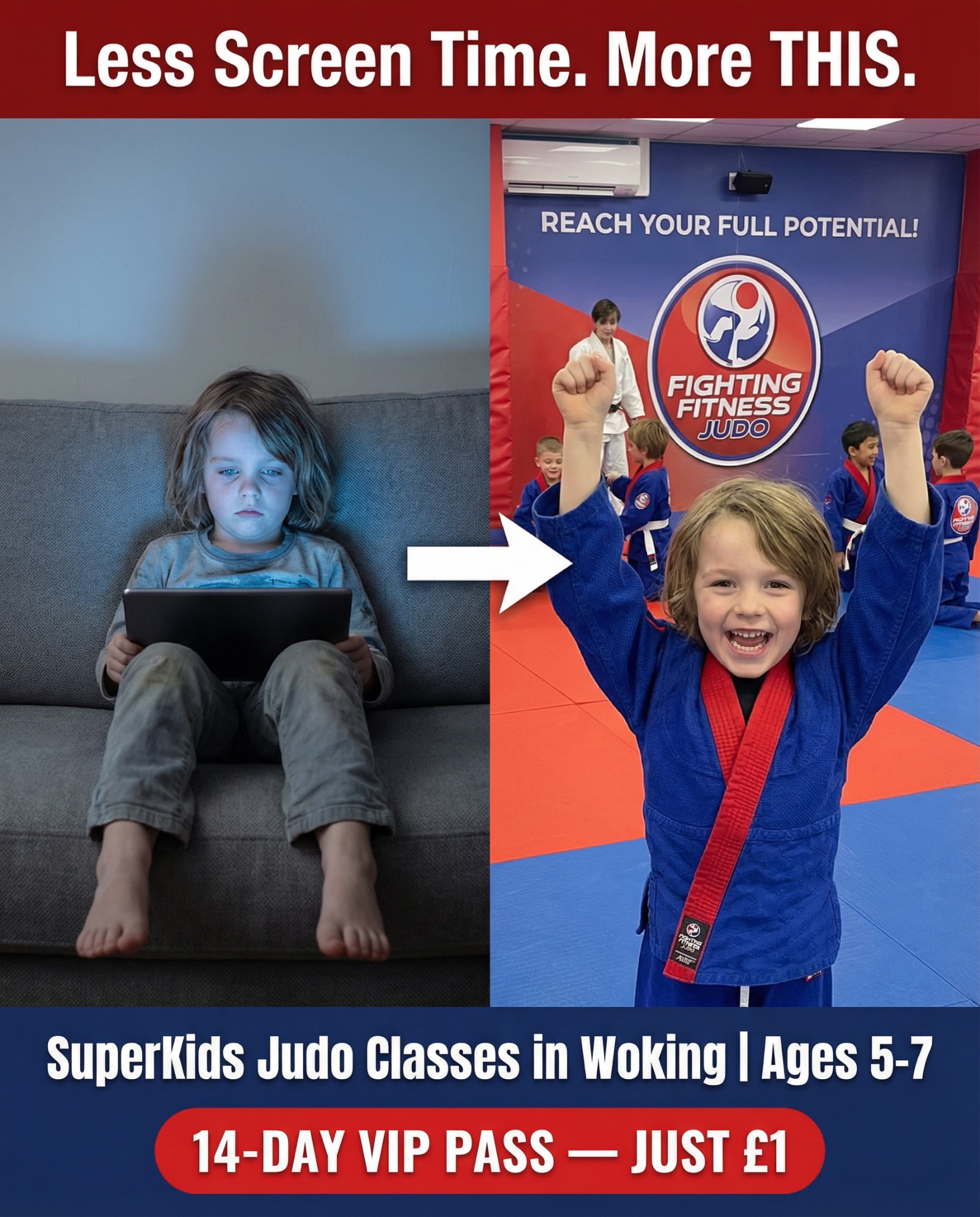 Fighting Fitness Judo Facebook ad from May 19, 2026