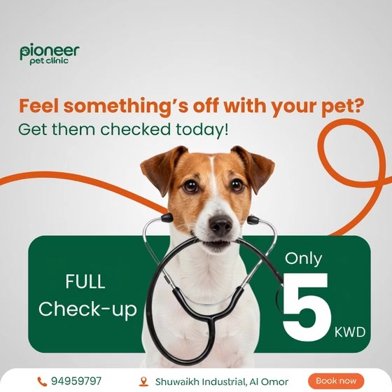 Pioneer Pet Clinic Facebook ad: Book Now!