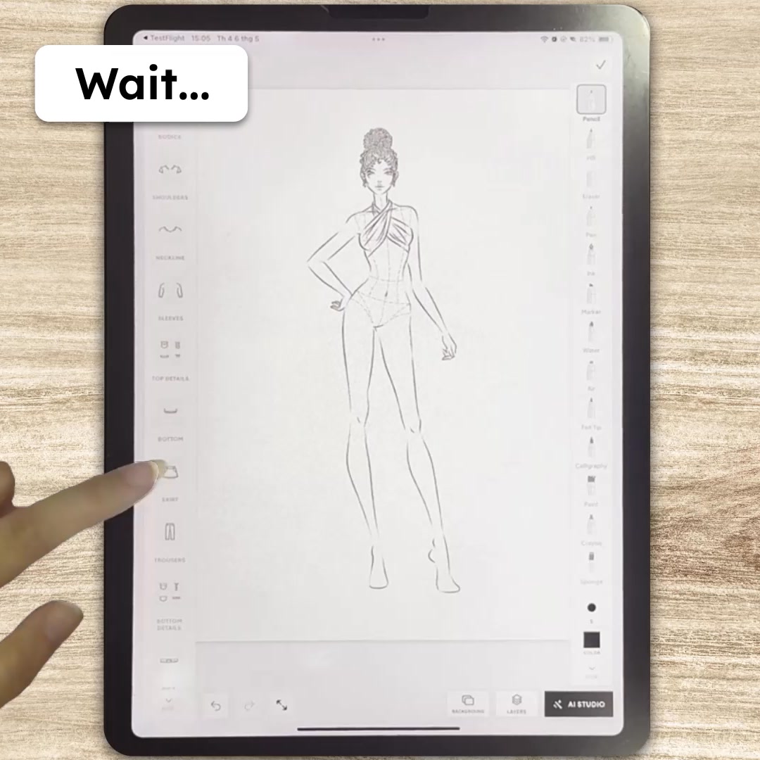 Newway Apps Facebook ad: Drawing Trendy Fashion