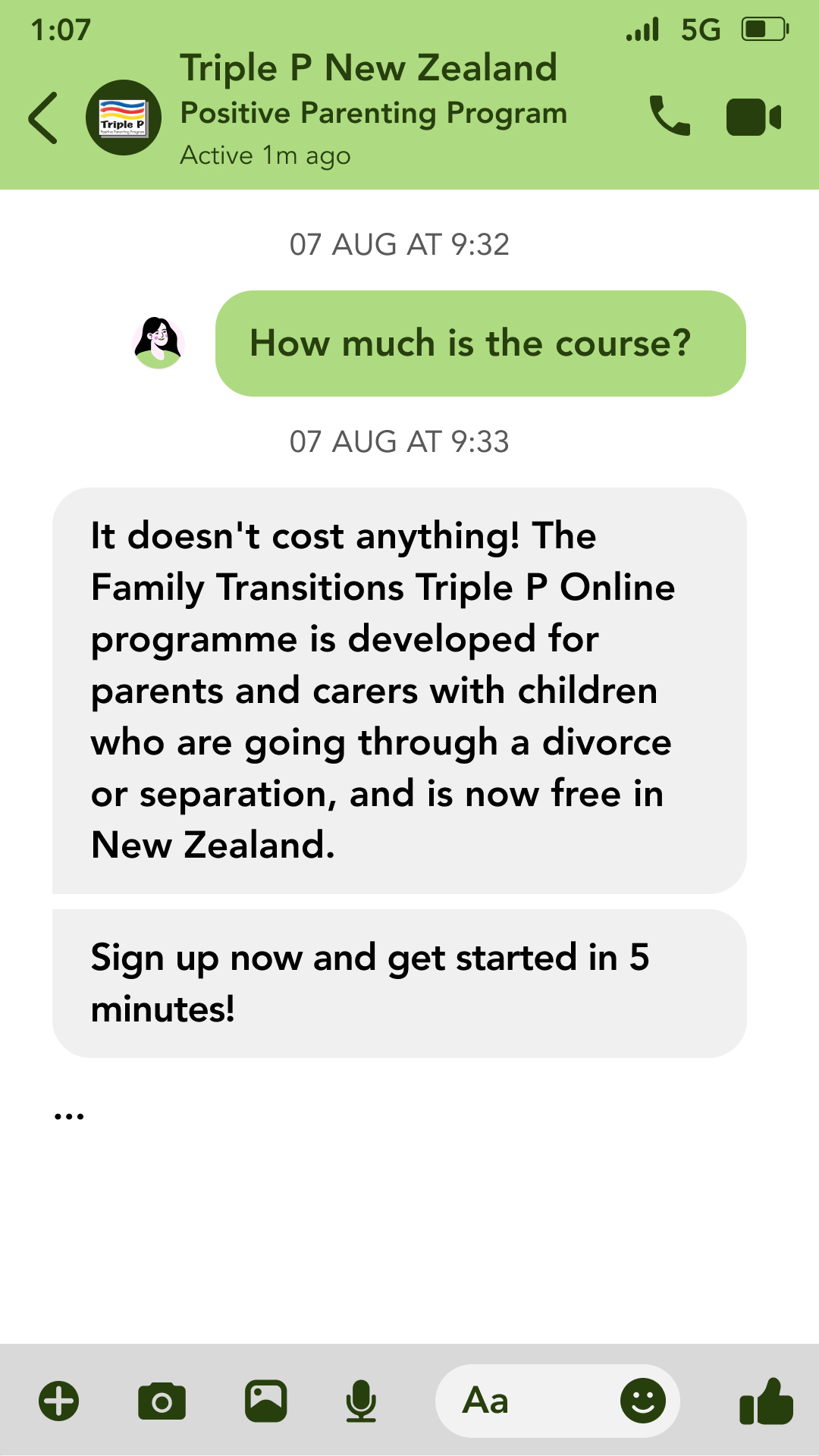 Triple P - Positive Parenting Program Facebook ad