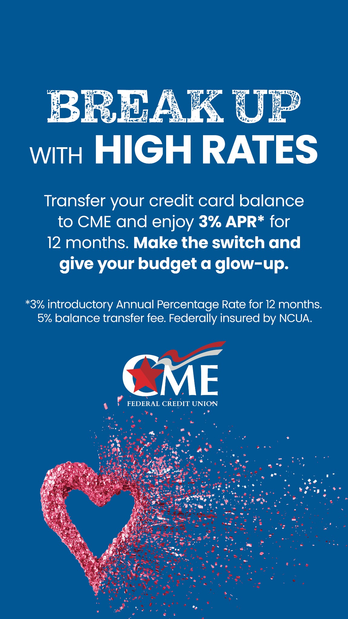 CME Federal Credit Union Facebook ad from Jan 3, 2026