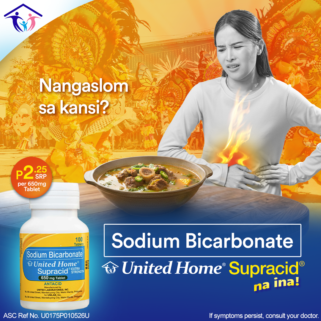 United Home Products Facebook ad: Basta acid, Supracid!
