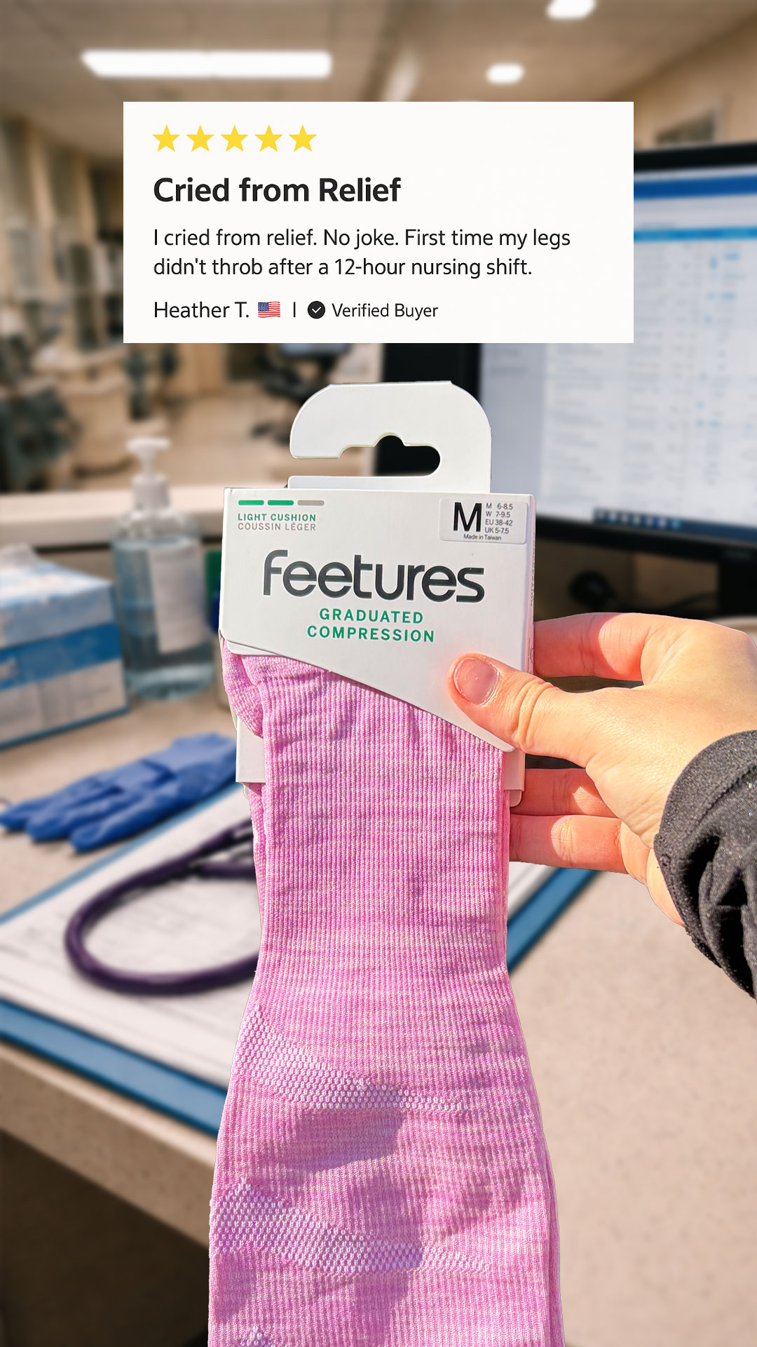 Feetures Facebook ad