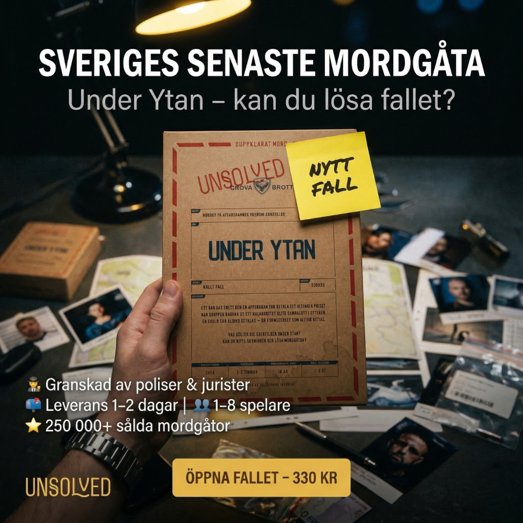 ARKIV by Unsolved - Mordgåtor att lösa hemma Facebook ad