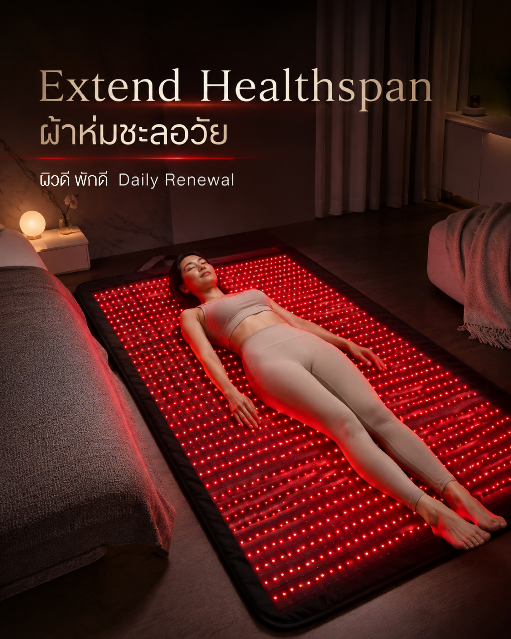 ผ้าห่มเอสจี Red Light Blanket - ฟื้นฟู ชะลอวัย SG Longevity & Wellness Facebook ad
