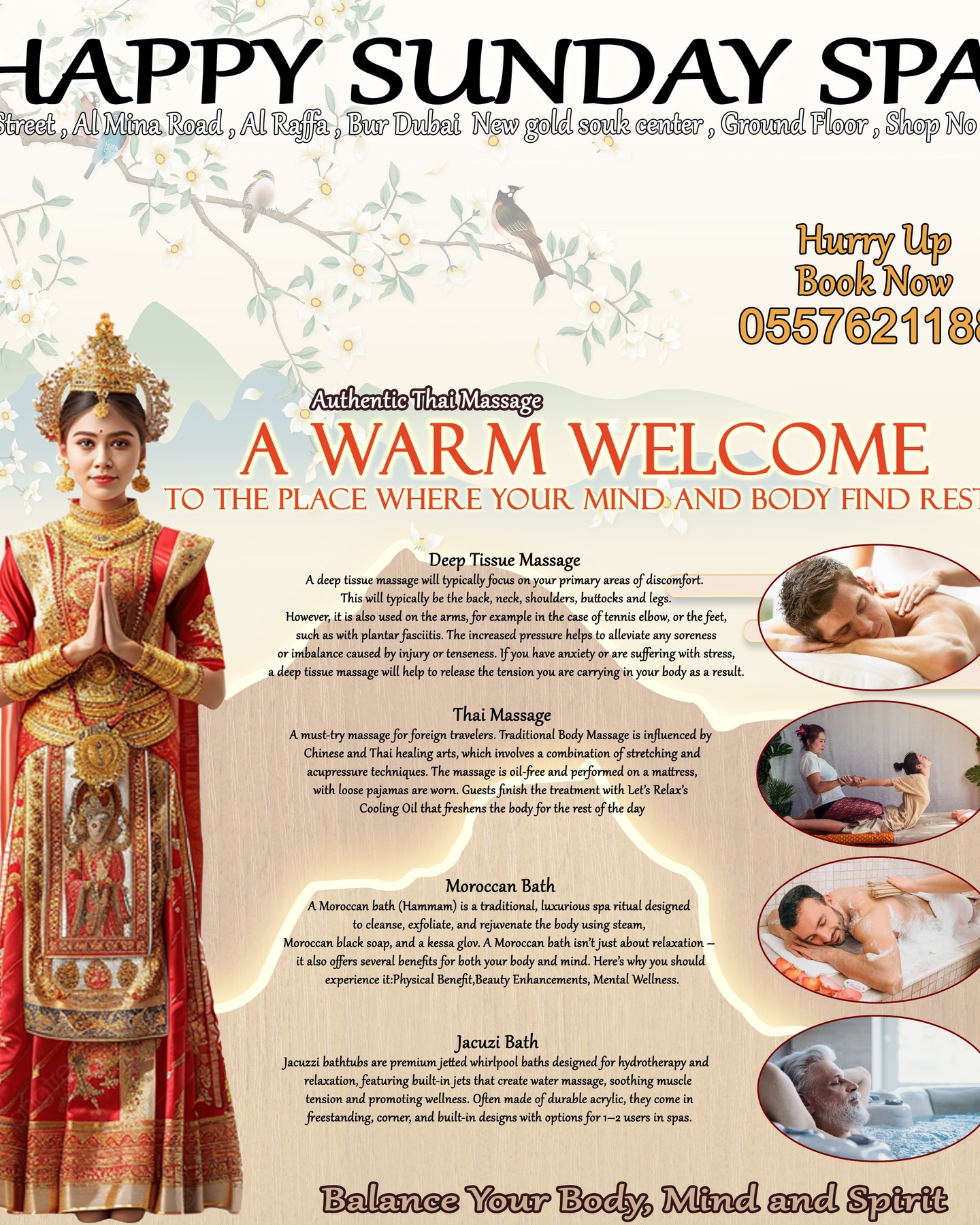 Happy Sunday Spa  Facebook ad