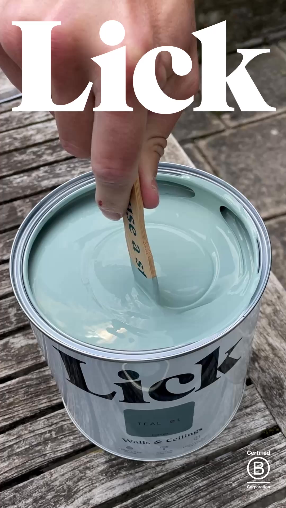 Lick Facebook ad: High-quality paint