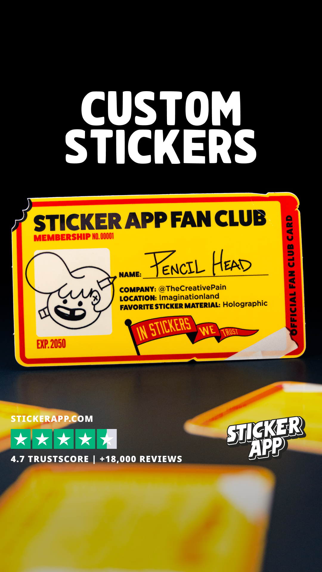 StickerApp Facebook ad