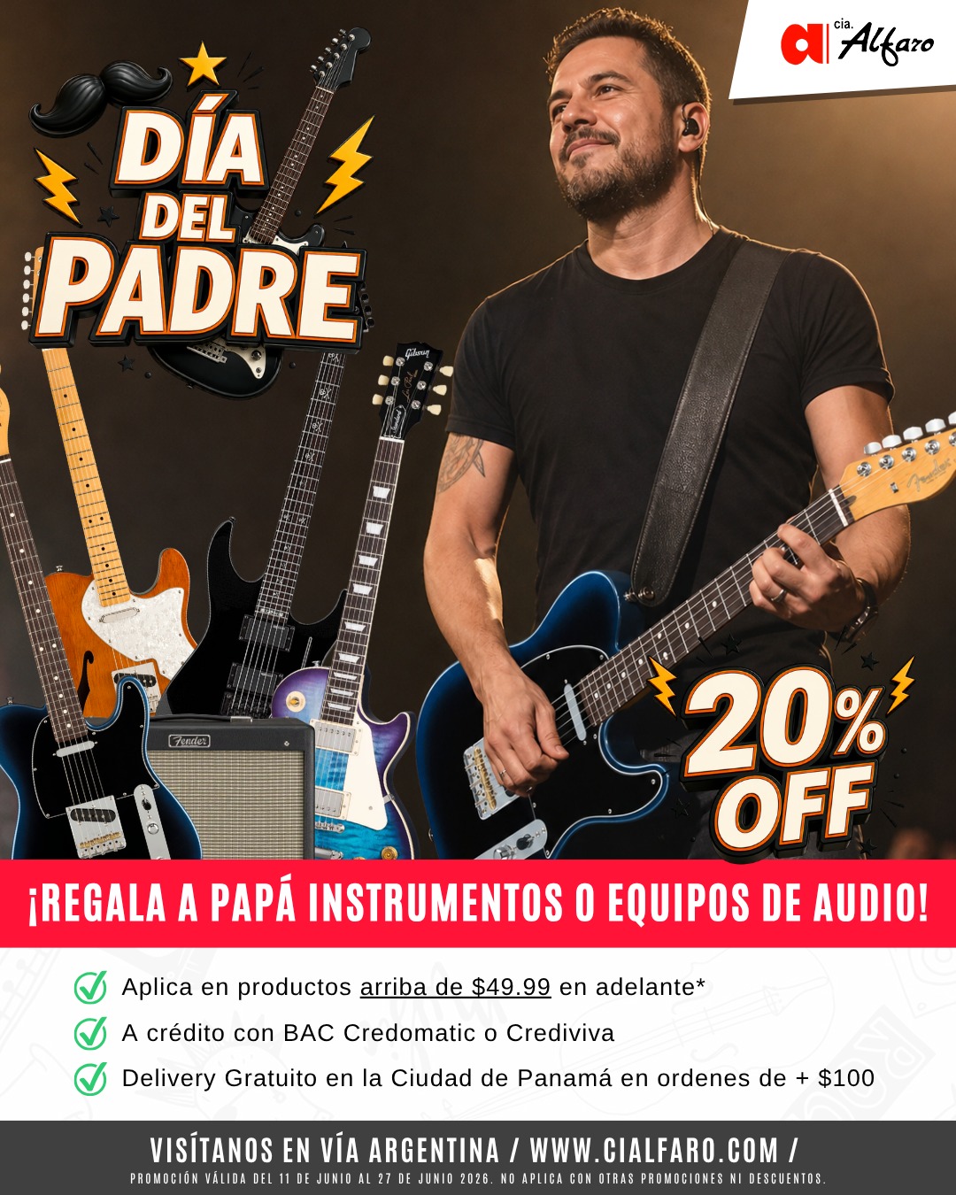 Cialfaro Facebook ad: ¡20% OFF para celebrar a papá!