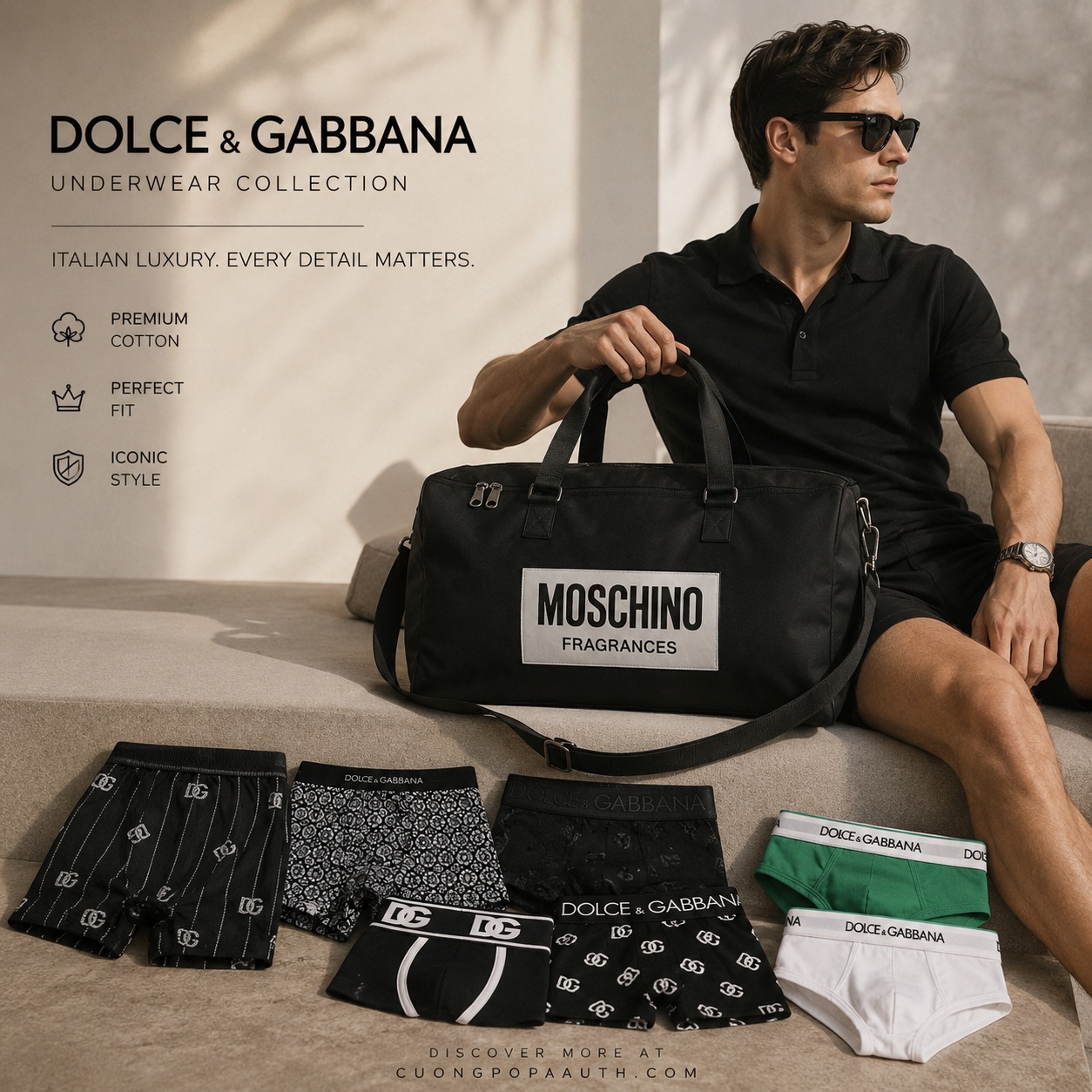 Cường Pop Authentic Facebook ad: Summer luxury selection.