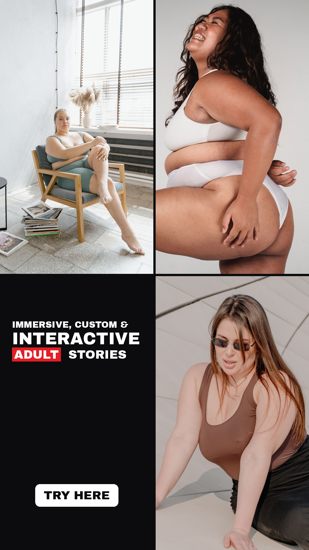 Stuff So Sweet Facebook ad: Interactive Adult Stories