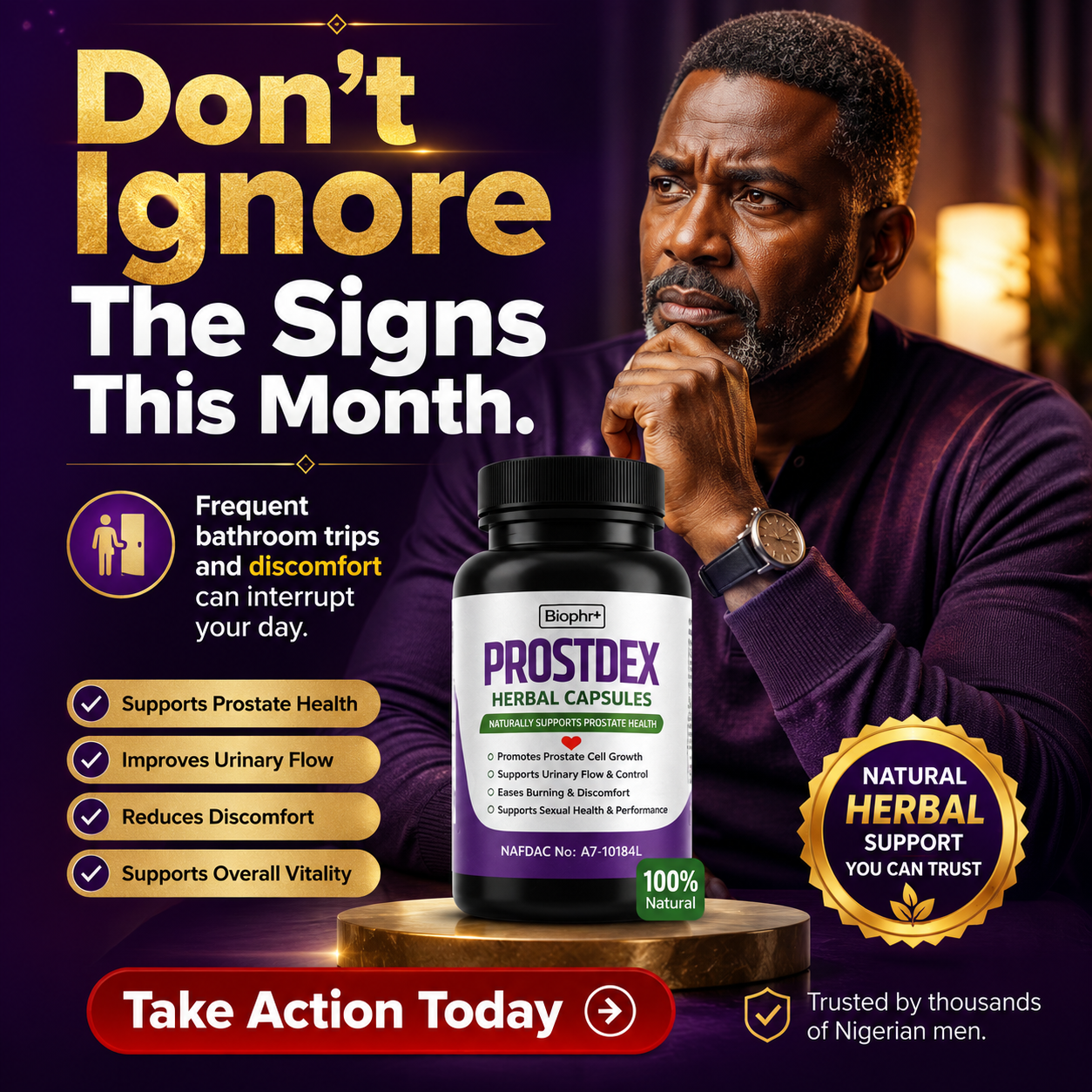 Prostate Health Solution Facebook ad