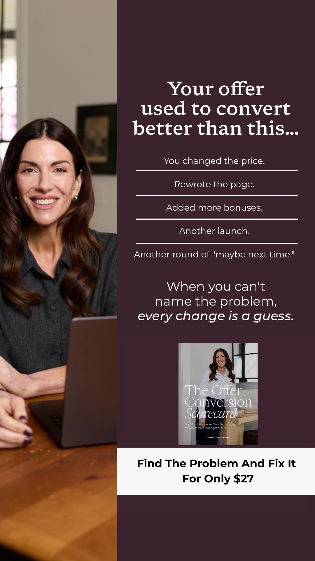 Amy Porterfield Facebook ad