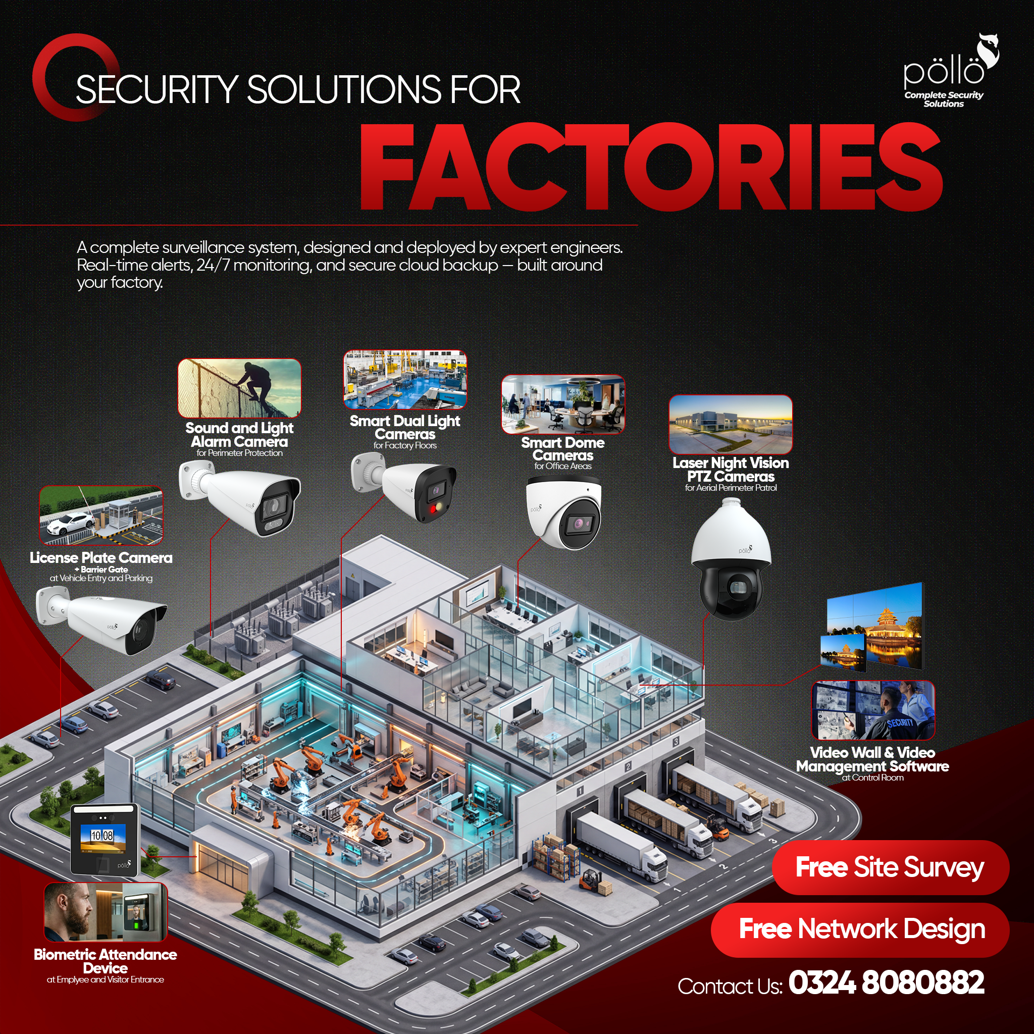 Pollo Pakistan Facebook ad: Protect your infrastructure, workforce, and operational…