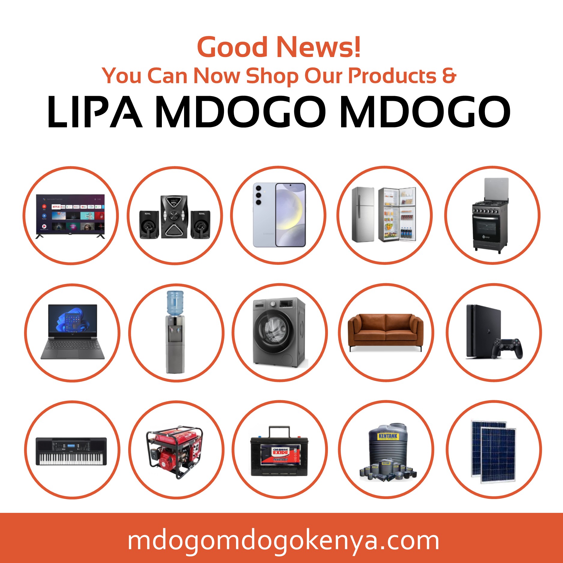 Mdogomdogokenya.com Facebook ad: Lipa Mdogo Mdogo. Own It Today, Pay It Your Way.