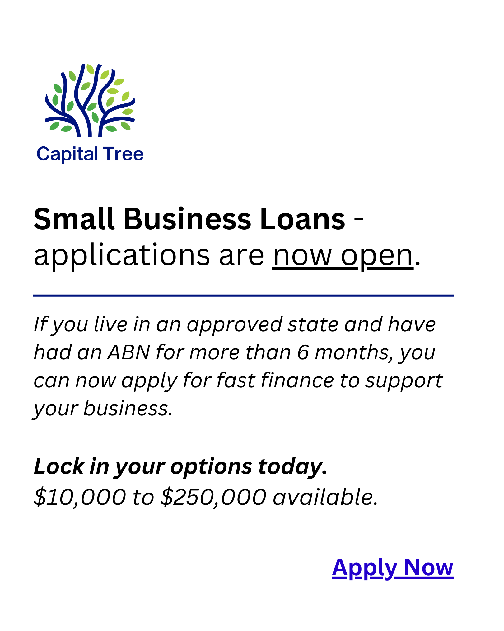 Capital Tree Facebook ad