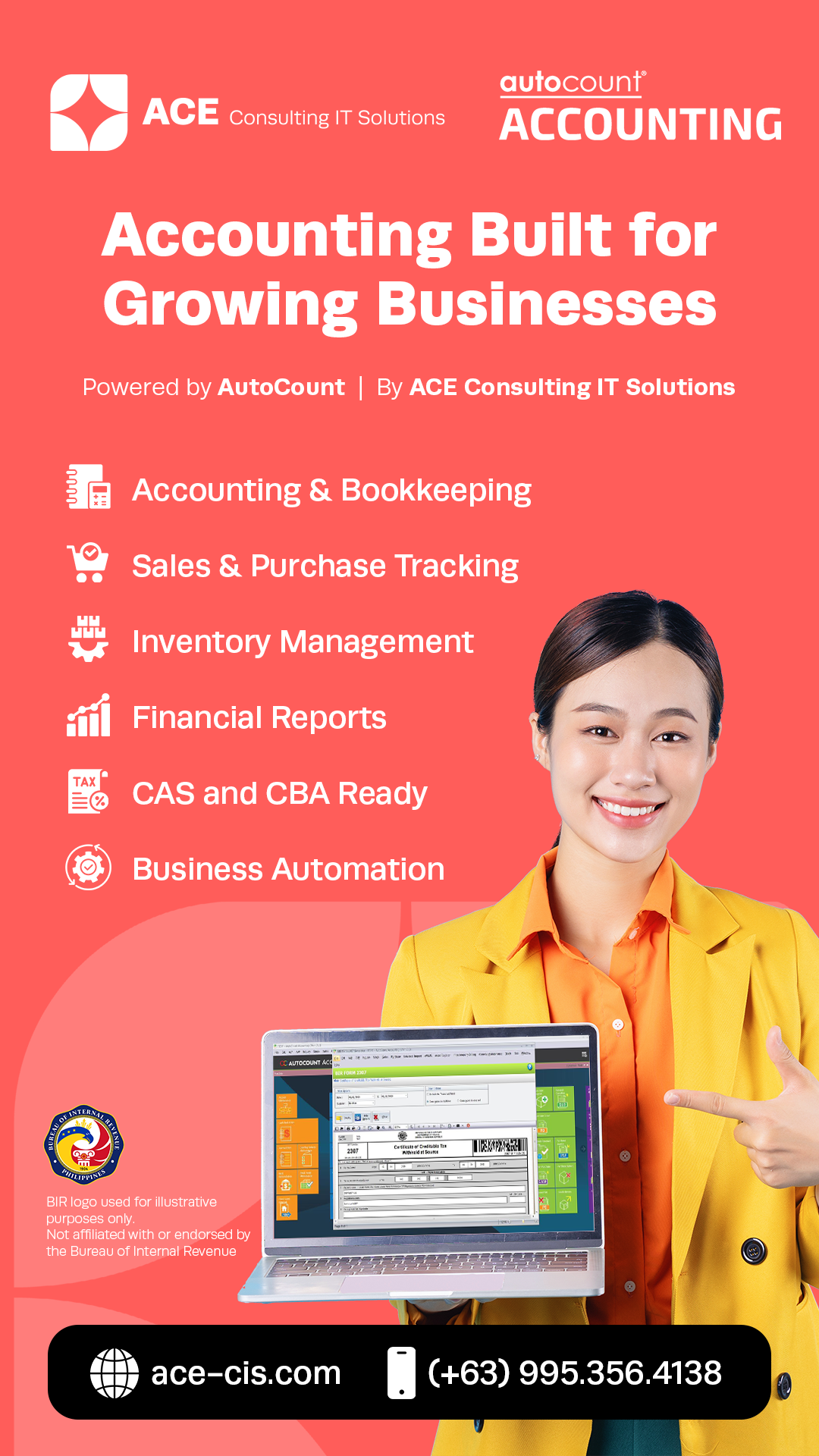 Ace Consulting Facebook ad from Feb 4, 2026