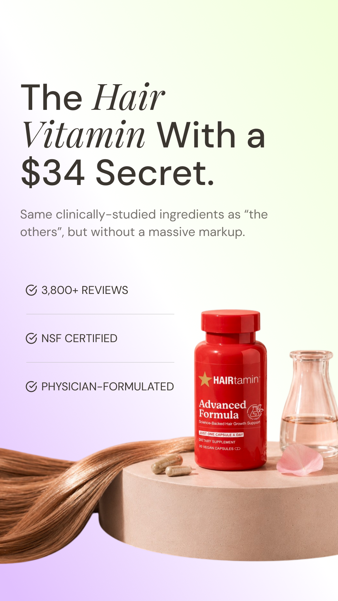 HAIRtamin Facebook ad