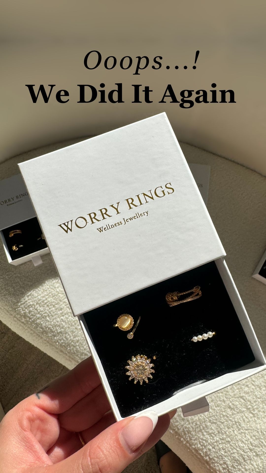 Worry Rings Facebook ad