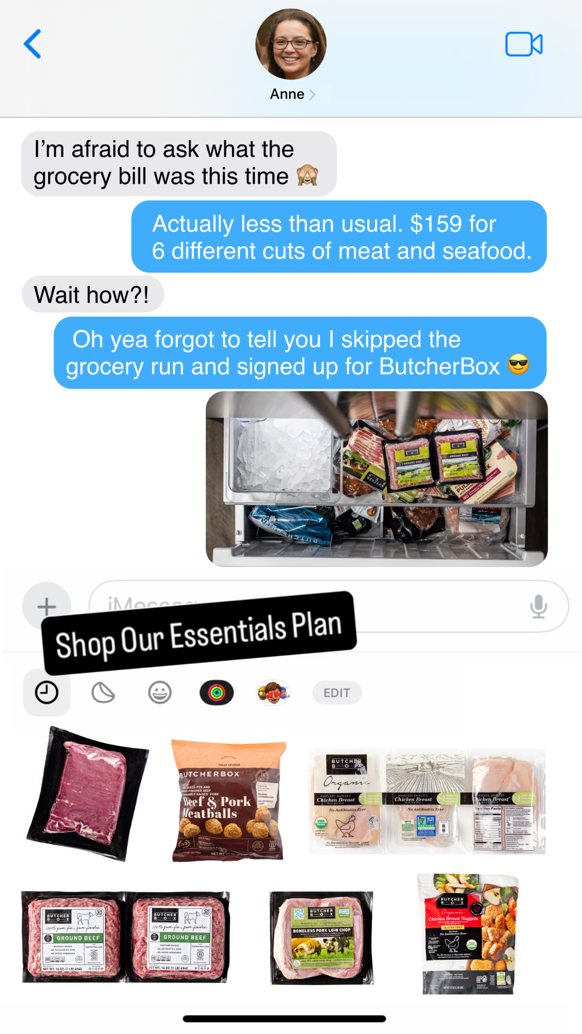 ButcherBox Facebook ad