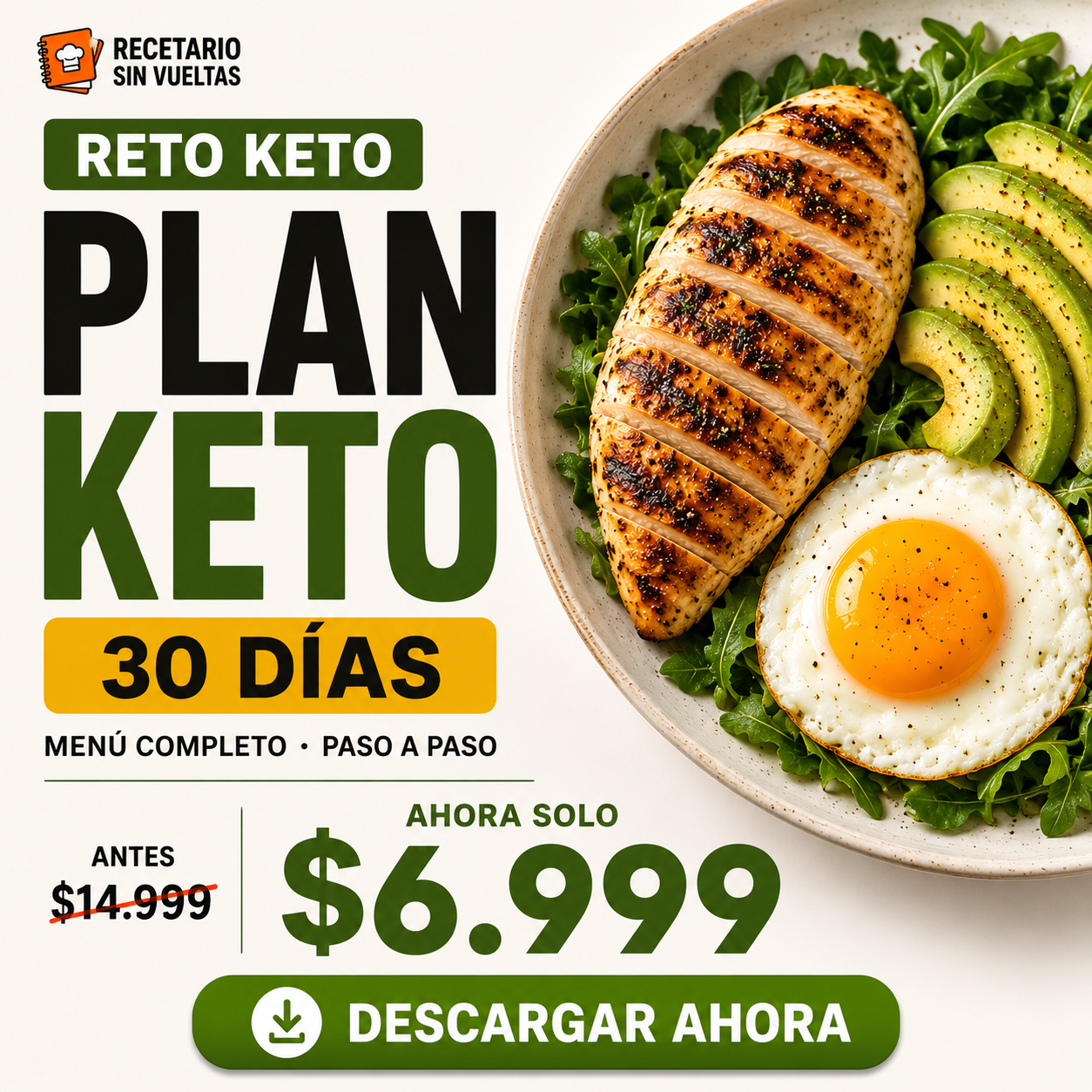 Recetario Sin Vueltas  Facebook ad