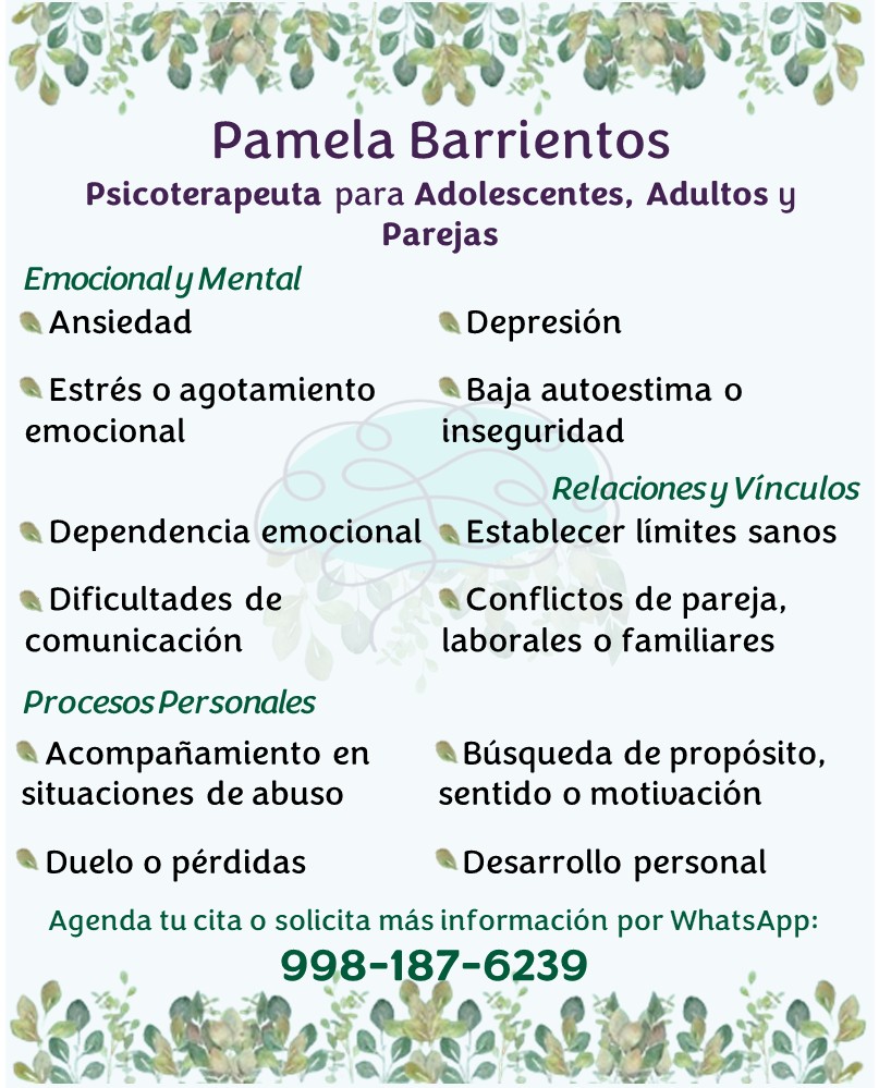 Psic. Pamela Barrientos Facebook ad: ¿Te sientes abrumado, confundido o atravesando un momento…