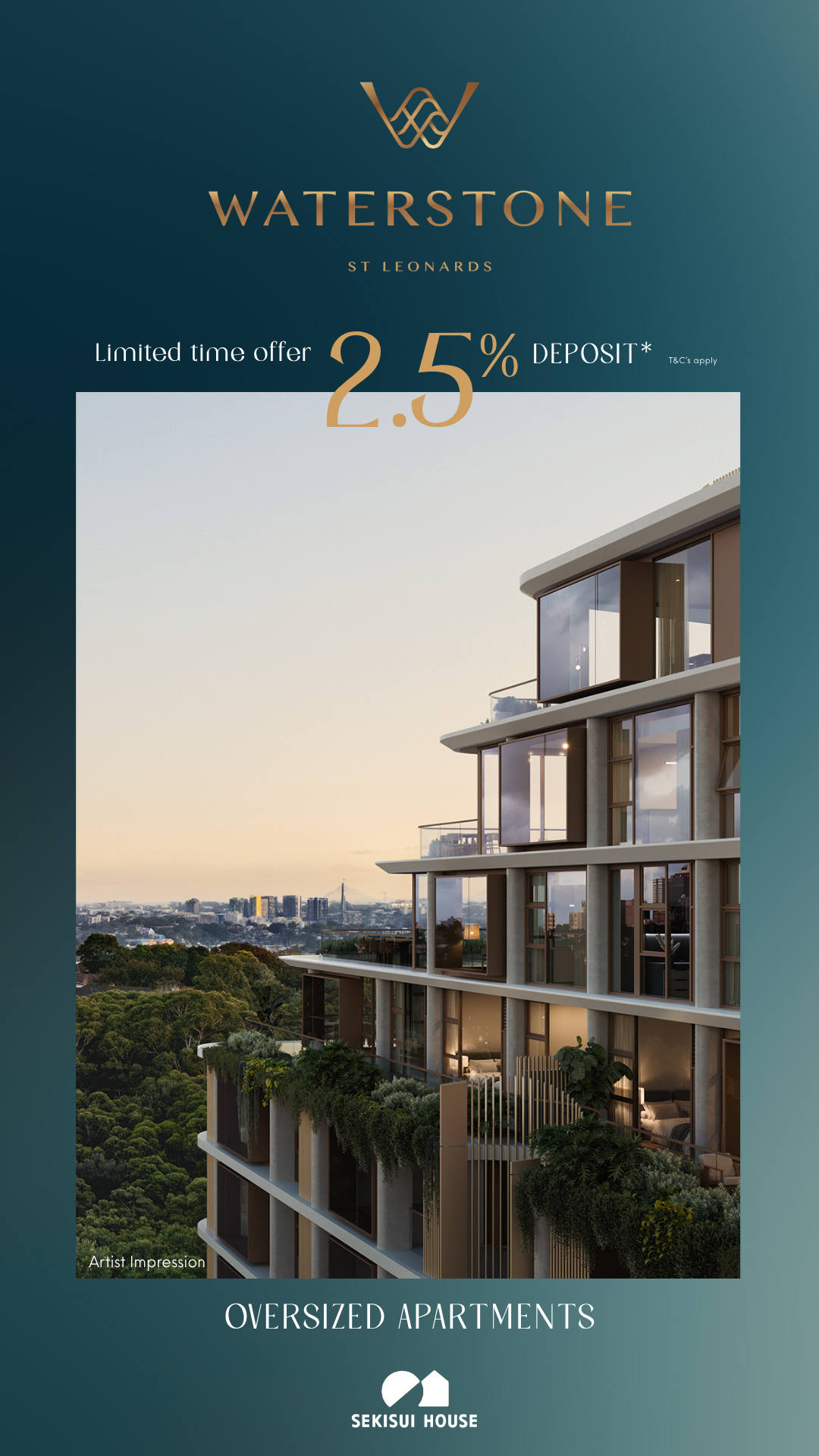 Waterstone St Leonards Facebook ad from Mar 29, 2026