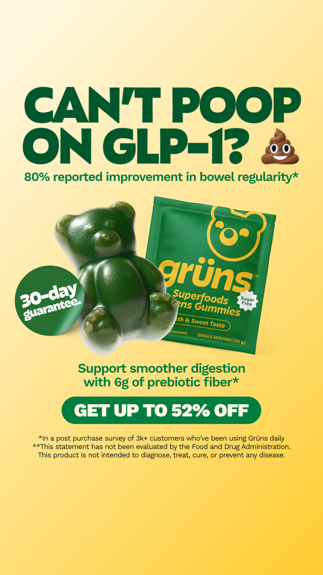 Grüns Facebook ad