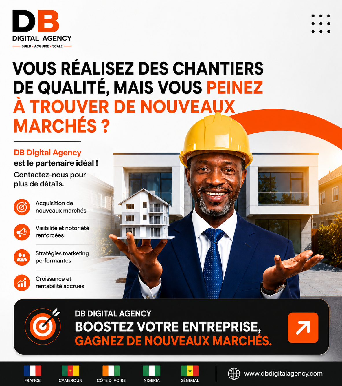 Db Digital Agency Facebook ad: Gagnez rchés en BTP