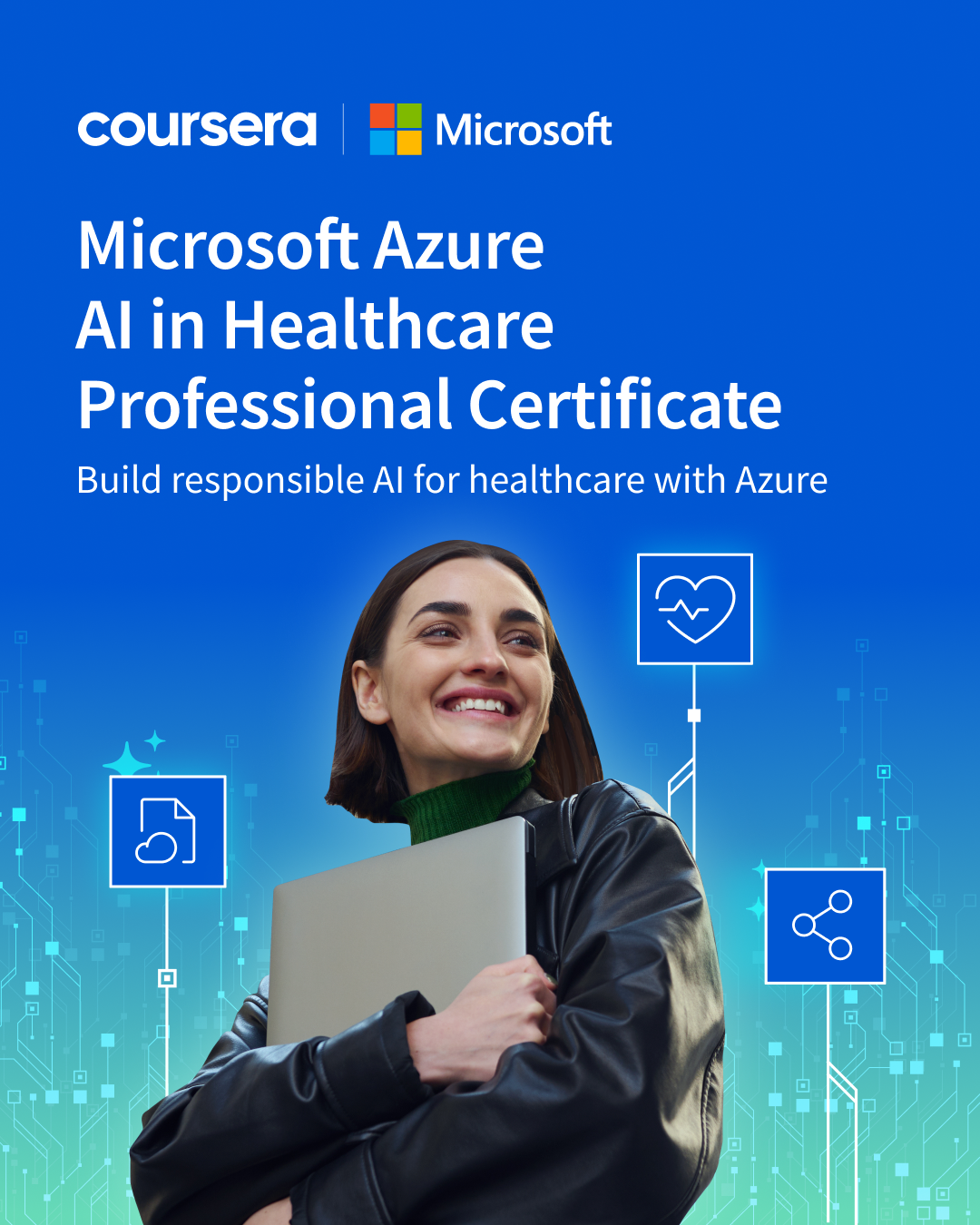 Coursera Facebook ad: Add AI to your healthcare skillset