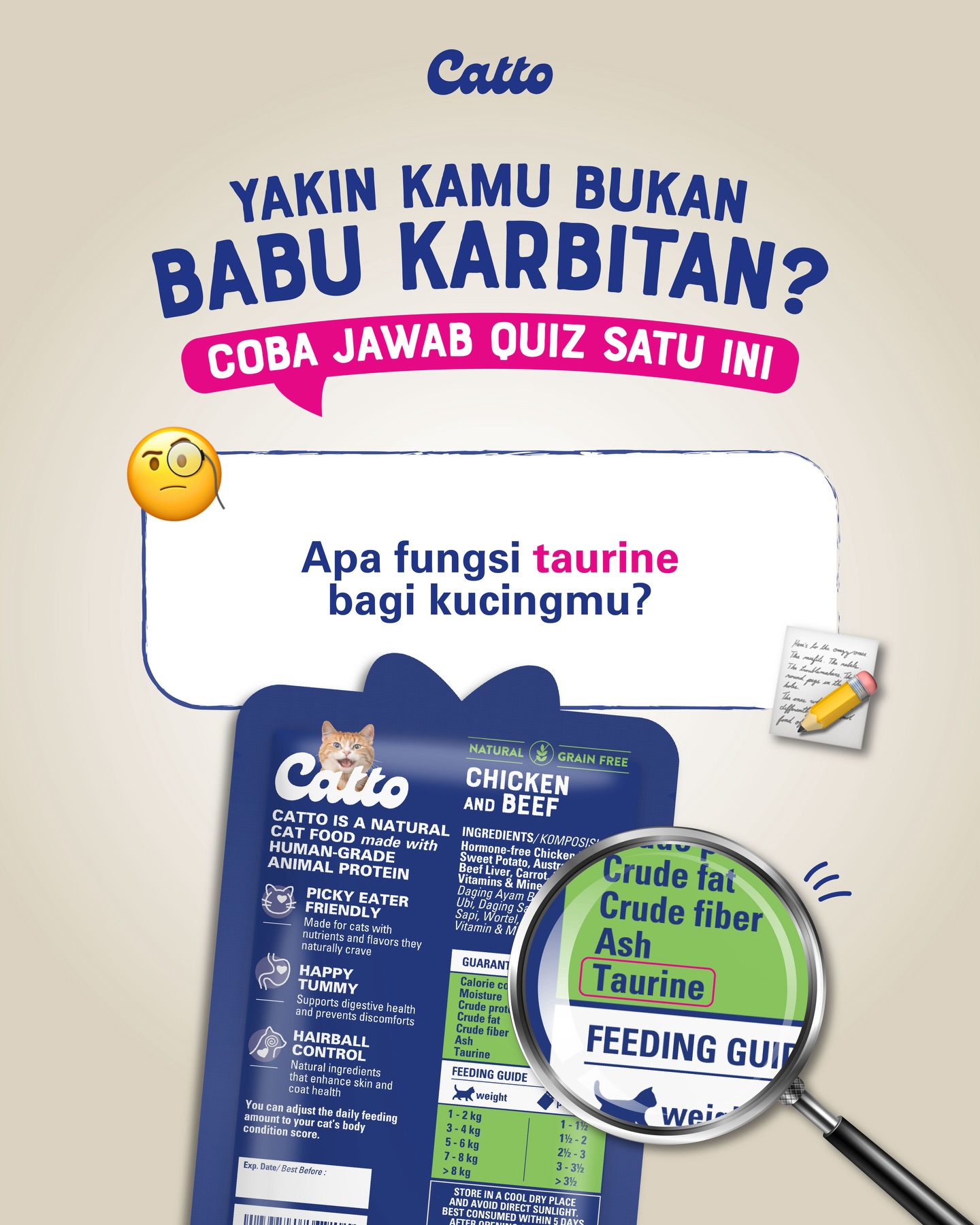 Catto Cat Food Facebook ad