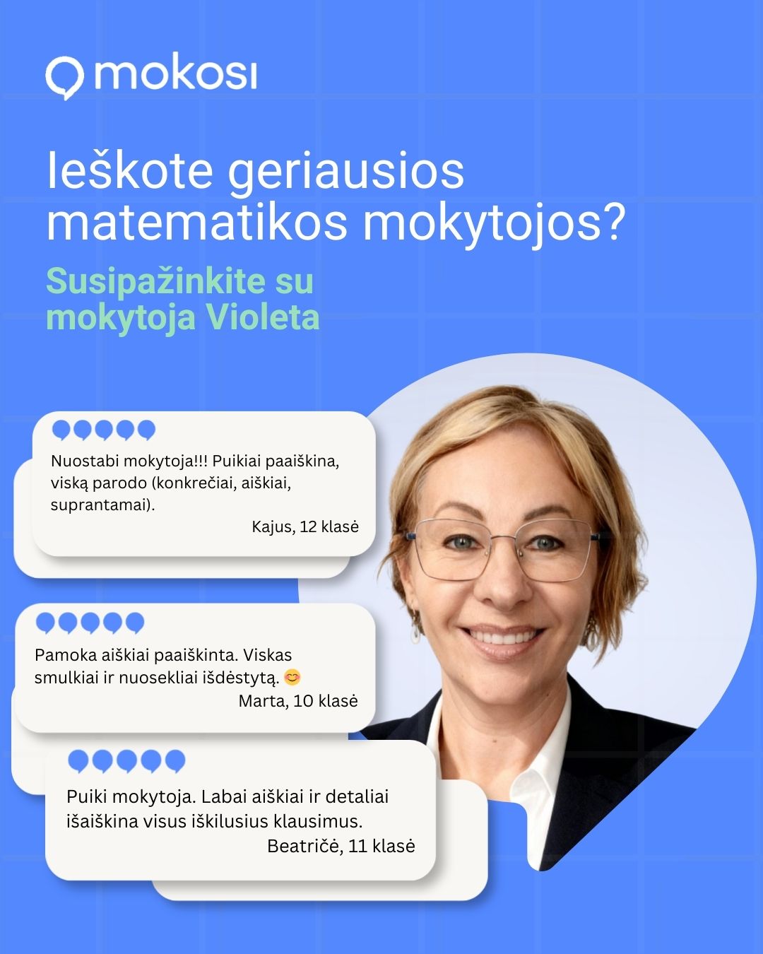 Mokosi Facebook ad: Korepetitoriai internetu | Mokosi.lt - matematika, kalbos…