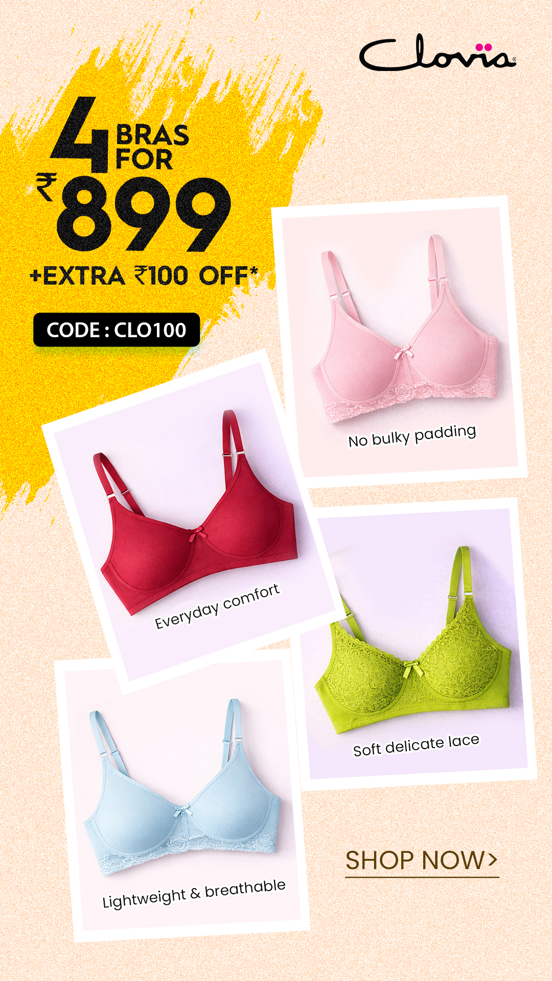 Clovia Facebook ad