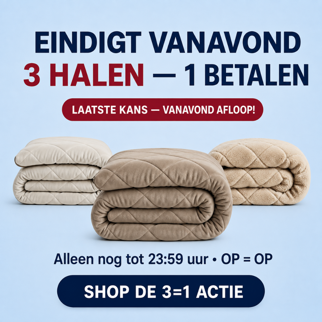 Ynot-dreambig Facebook ad: 3 dekbedden halen, maar 1 betalen