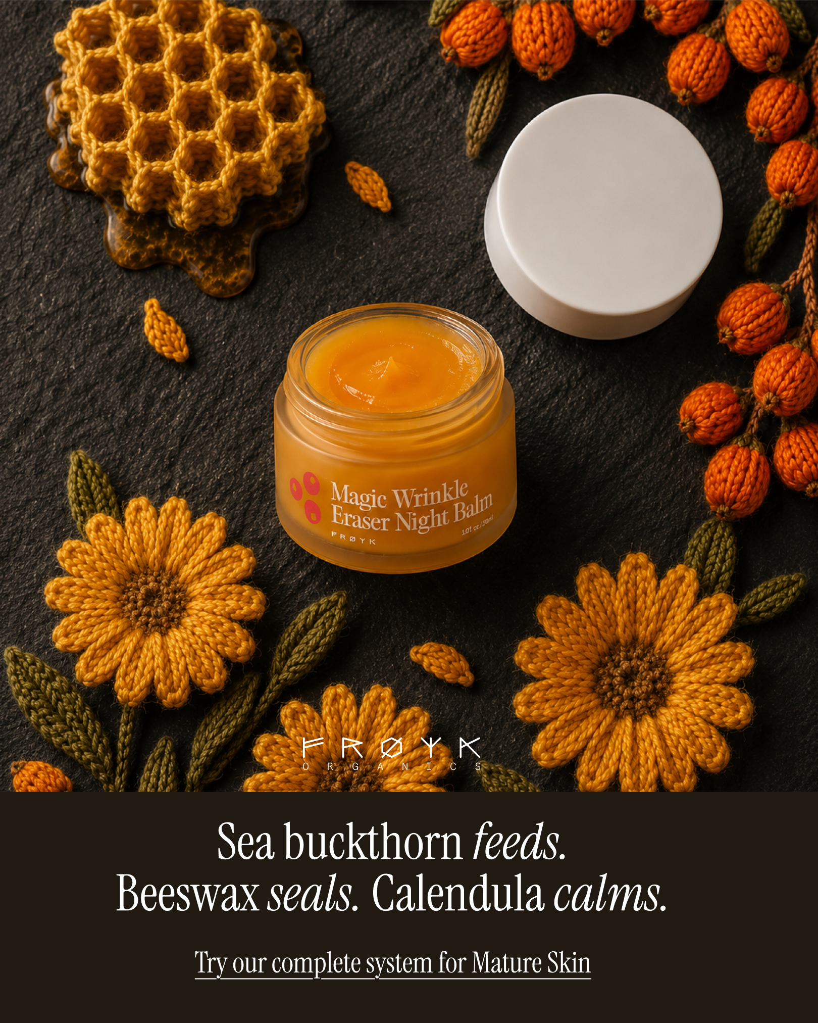 Frøya Organics Facebook ad