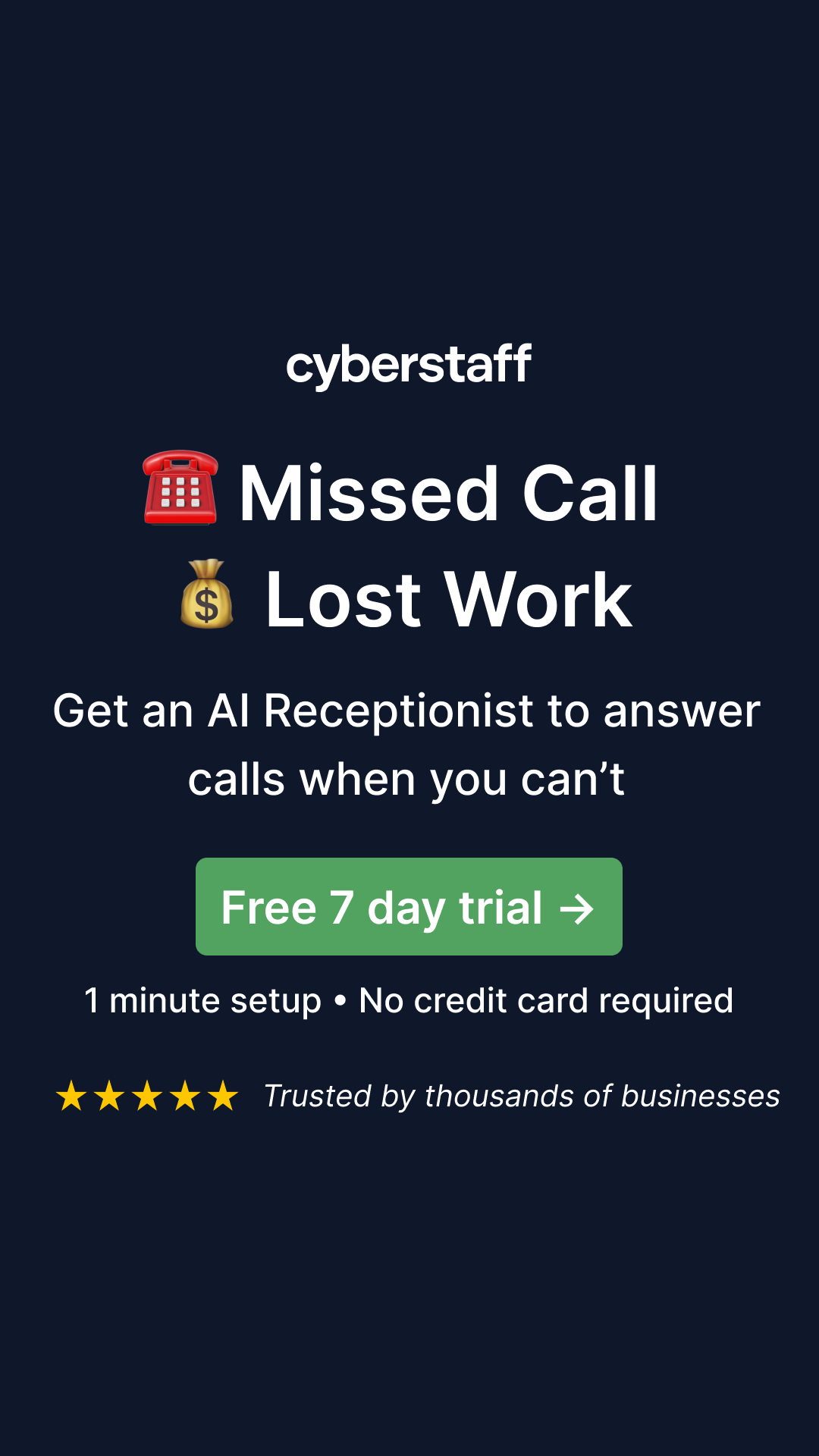Cyberstaff Facebook ad