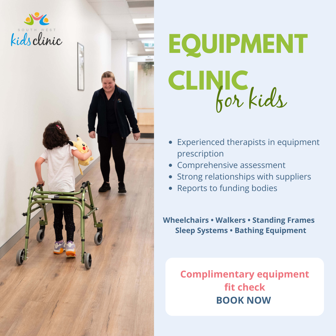 South West Kids Clinic Facebook ad: Book a free equipment review