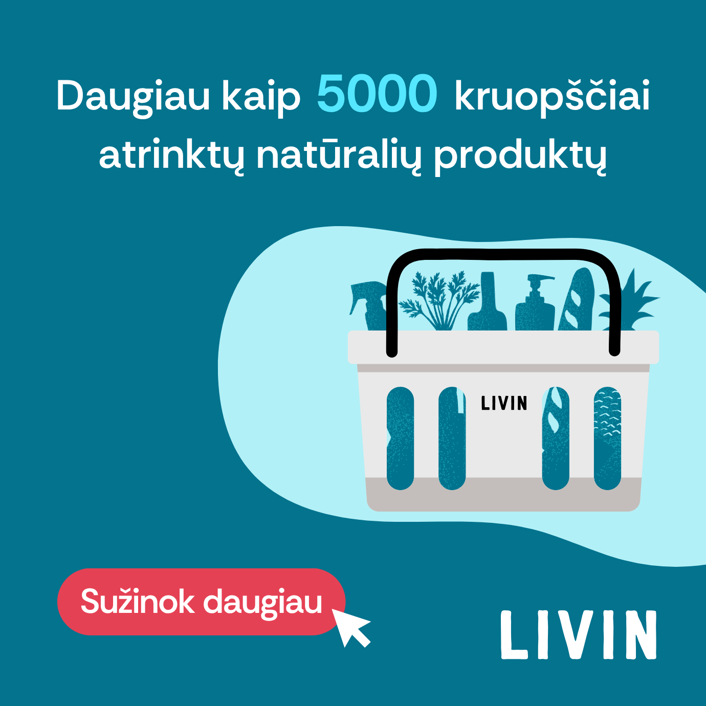 LIVIN sveiki produktai Facebook ad