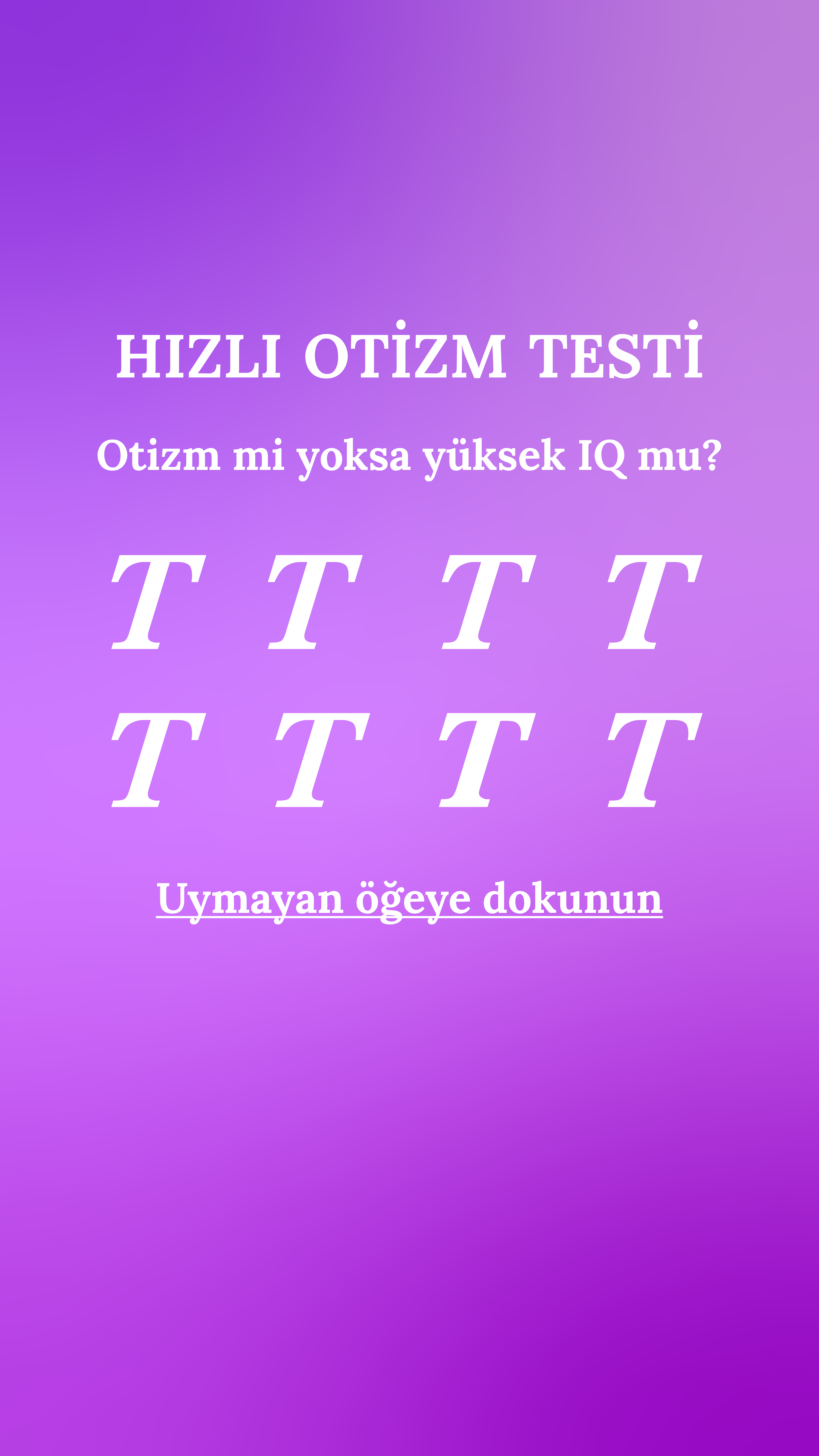 International Brain Test Facebook ad