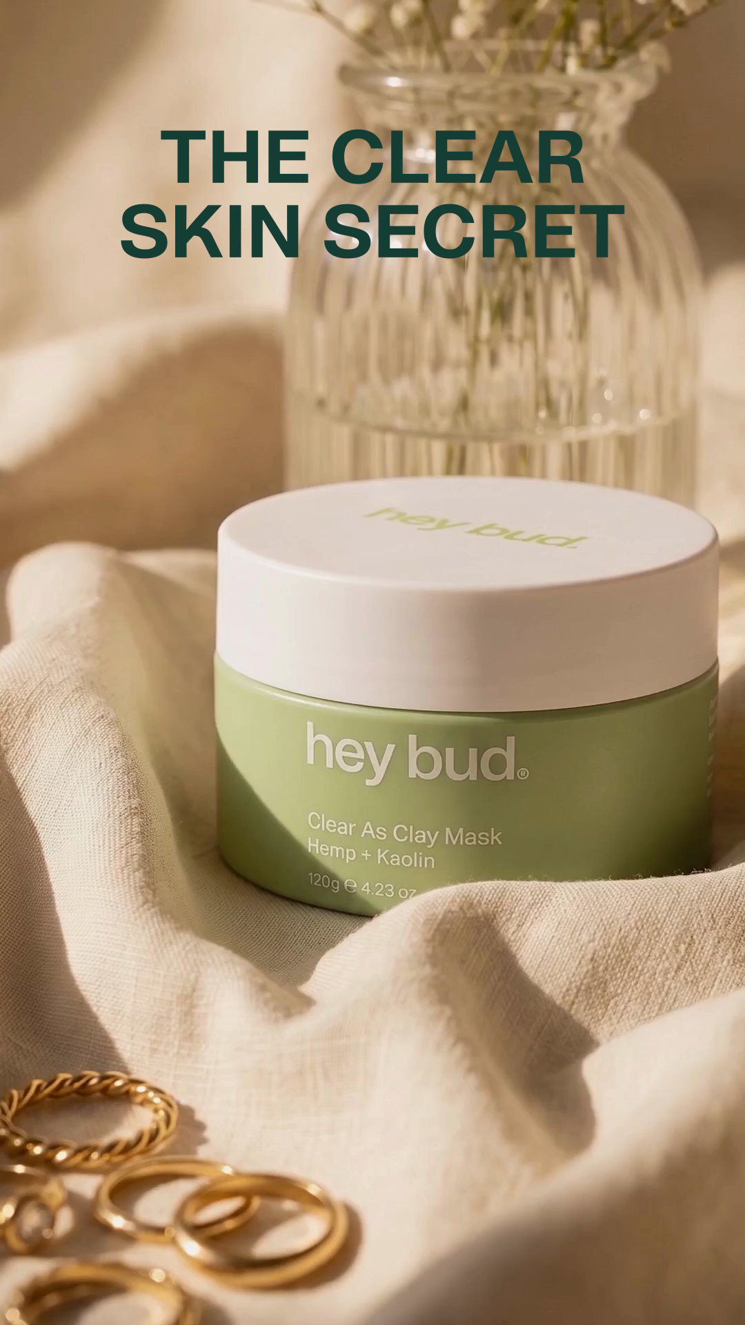 Hey Bud Skincare Facebook ad