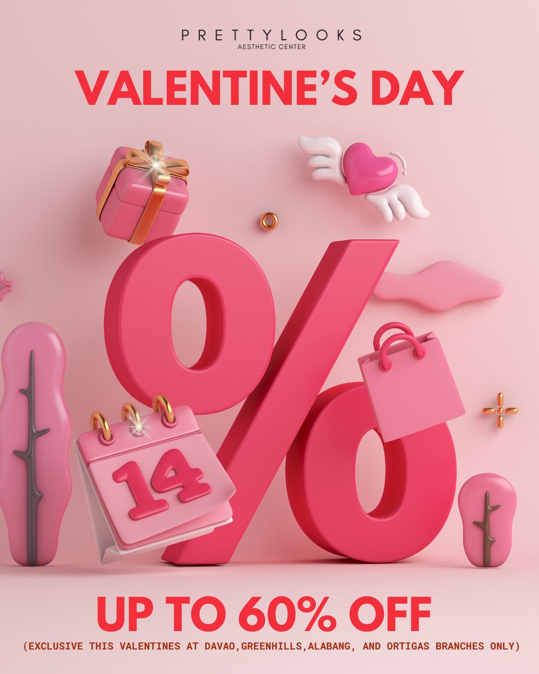 Prettylooks Facebook ad: LOVE SALE