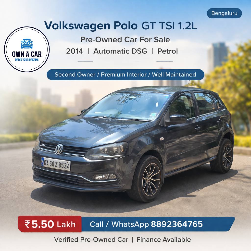 Own A Car Facebook ad: Volkswagen Polo GT TSI 1.2L 2014.