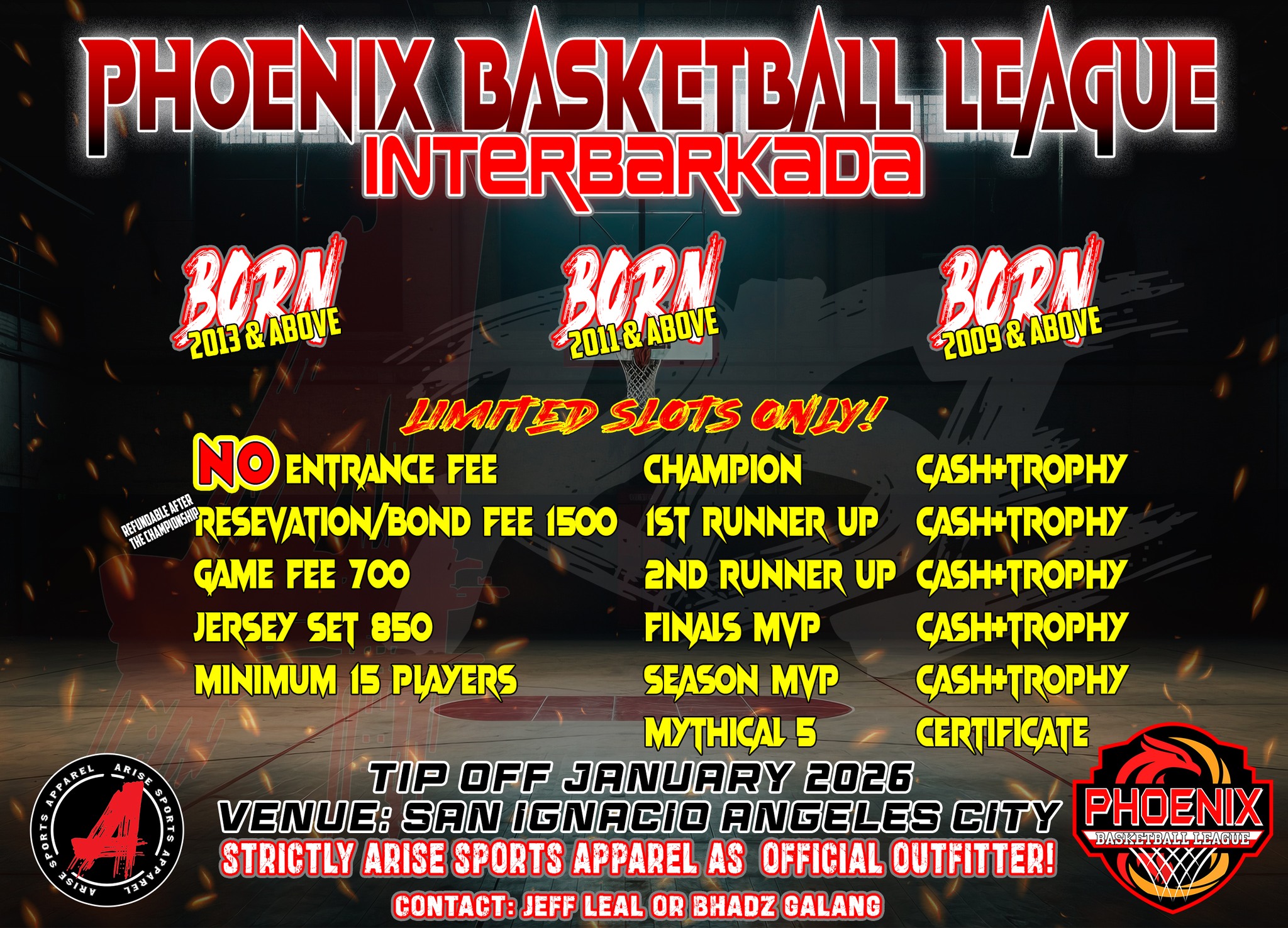 Phoenix Basketball League Facebook ad: Calling all ballers!